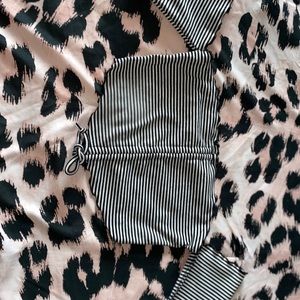 Striped Halter top/crop top